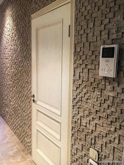 3d мозаика в интерьере прихожей 3