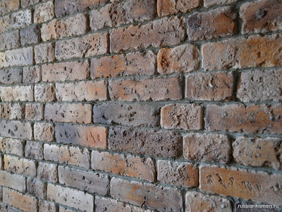 Кирпич Выветренный Лофт 2 в интерьере кухни 7