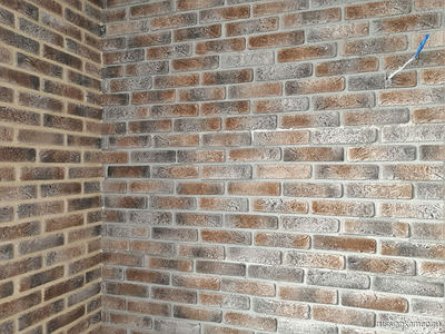 кирпич Антик Лофт 3 в отделке кухни 5