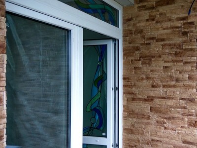 Сланец классический Викинг в отделке балкона