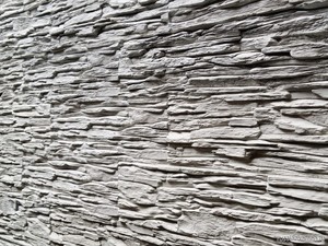 Искусственный камень Сланец Тонкослойный Светло-серый